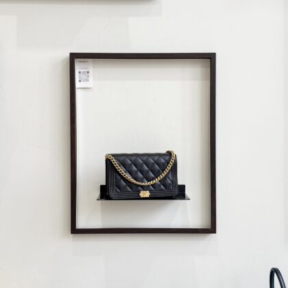 Chanel Boy WOC Black Caviar GHW
