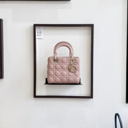 Dior Lady Dior Small Blush Lambskin GHW