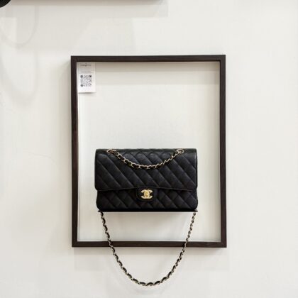Chanel Medium CF Black Caviar GHW