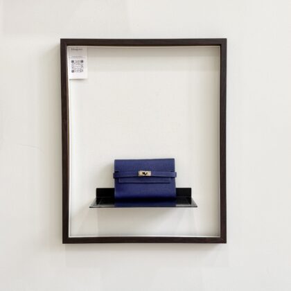 Hermes Kelly Depliant Medium Wallet Blue Saphir Epsom PHW