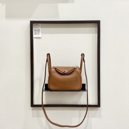 Hermes Mini Lindy I Gold Clemence PHW