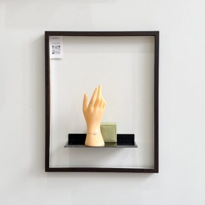 VCA Sweet Alhambra Bracelet 1 Motif 18K White Gold with Diamonds