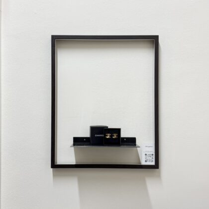 Chanel B20 CC Frame Earrings GHW