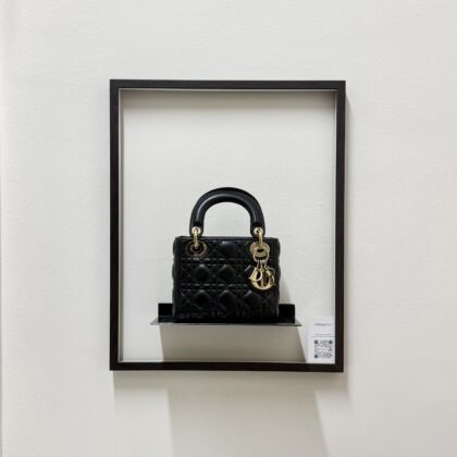 Dior Lady D Mini Black Lambskin GHW