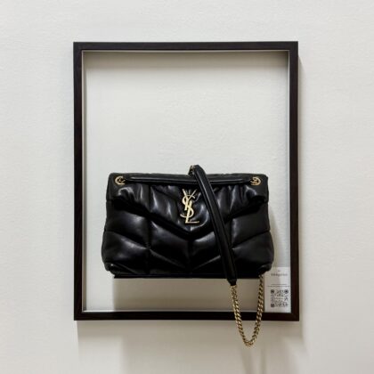 YSL Small Puffer Black Lambskin GHW