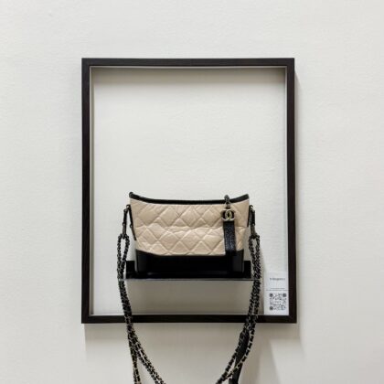 Chanel Small Gabrielle Beige Aged Calfskin GHW