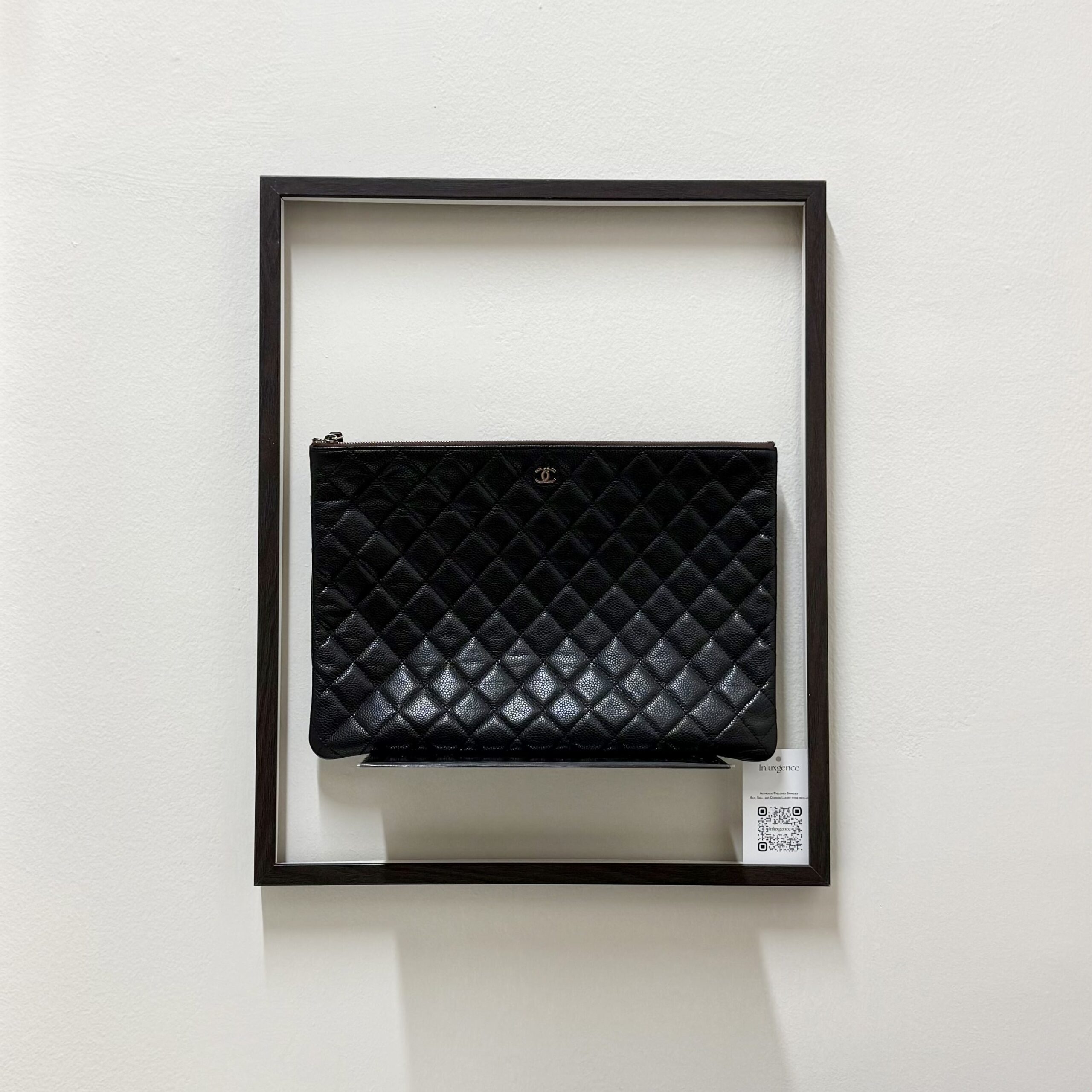 Chanel O Case Black Caviar SHW