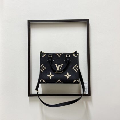 LV On The Go PM Black/Creme Bicolor Empriente GHW