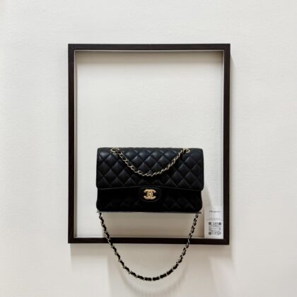 Chanel Medium CF Black Caviar GHW
