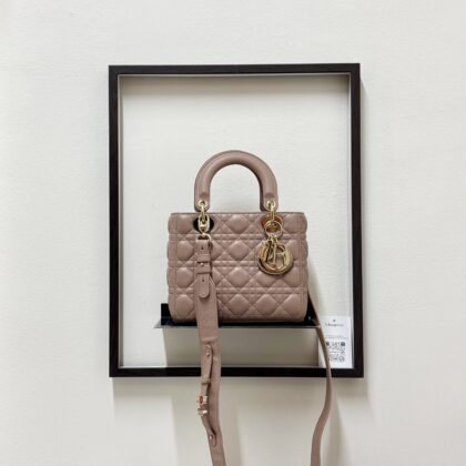 Lady Dior Small Blush Lambskin GHW