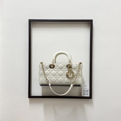 Dior Lady D Medium Djoy Latte Lambskin GHW