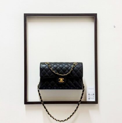 Chanel Small CF Black Caviar GHW