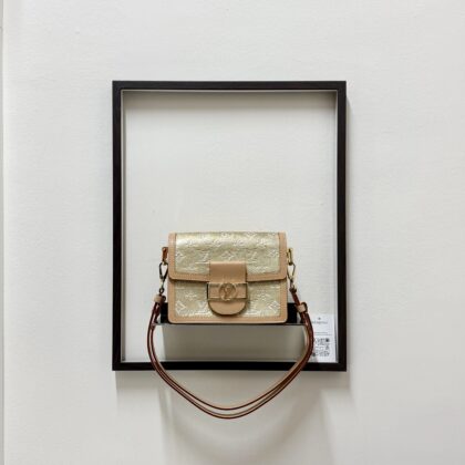 LV Mini Dauphine Gold Monoglam GHW