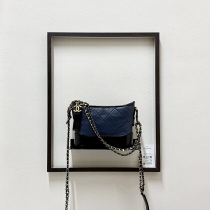 Chanel Small Gabrielle Blue Calfskin GHW