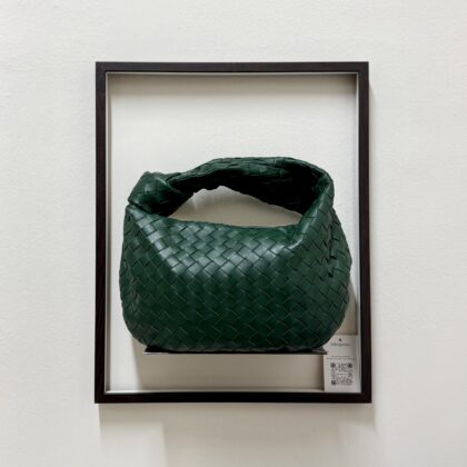 Bottega Veneta Small Jodie Green Intrecciato GHW